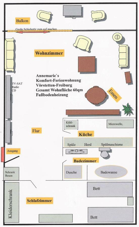 Annes Ferienwohnung Freiburg Vorstetten Buitenkant foto